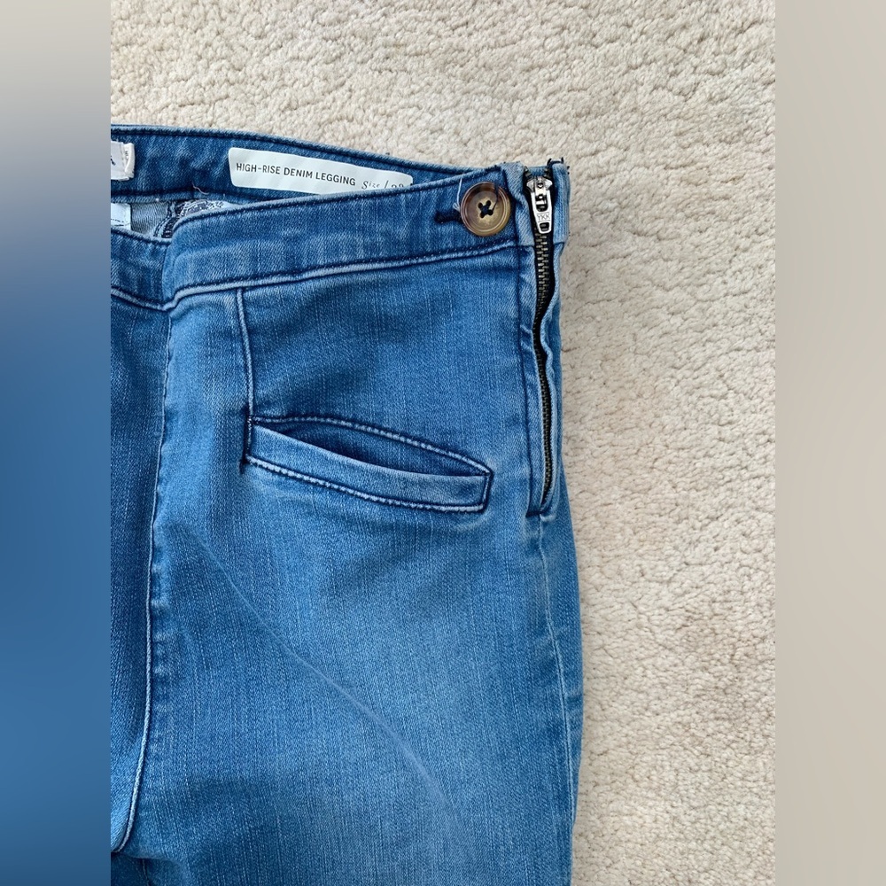 Pilcro and the Letterpress by Anthropologie Size 28 High Rise Denim Leggings - Picture 7 of 11